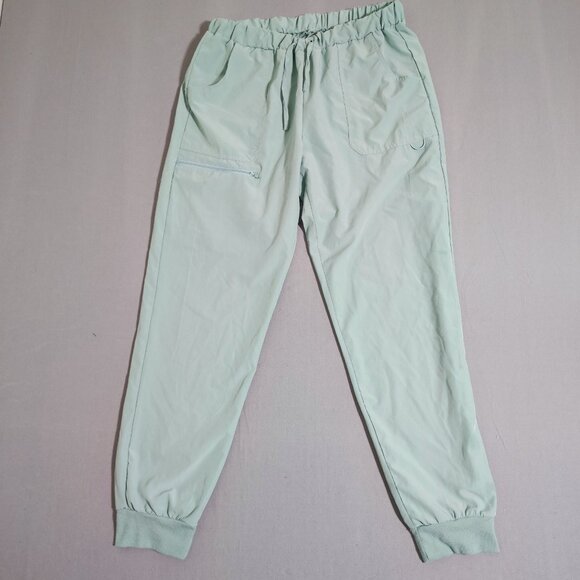 Divine Stretch jogger pants women's size L mint colour lightweight lazy pants - Picture 1 of 14